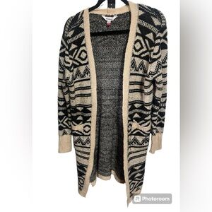 NOBO No Boundaries Sweater Cardigan Sz Med (7-9)